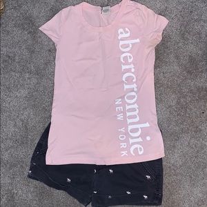 Abercrombie shirt and shorts